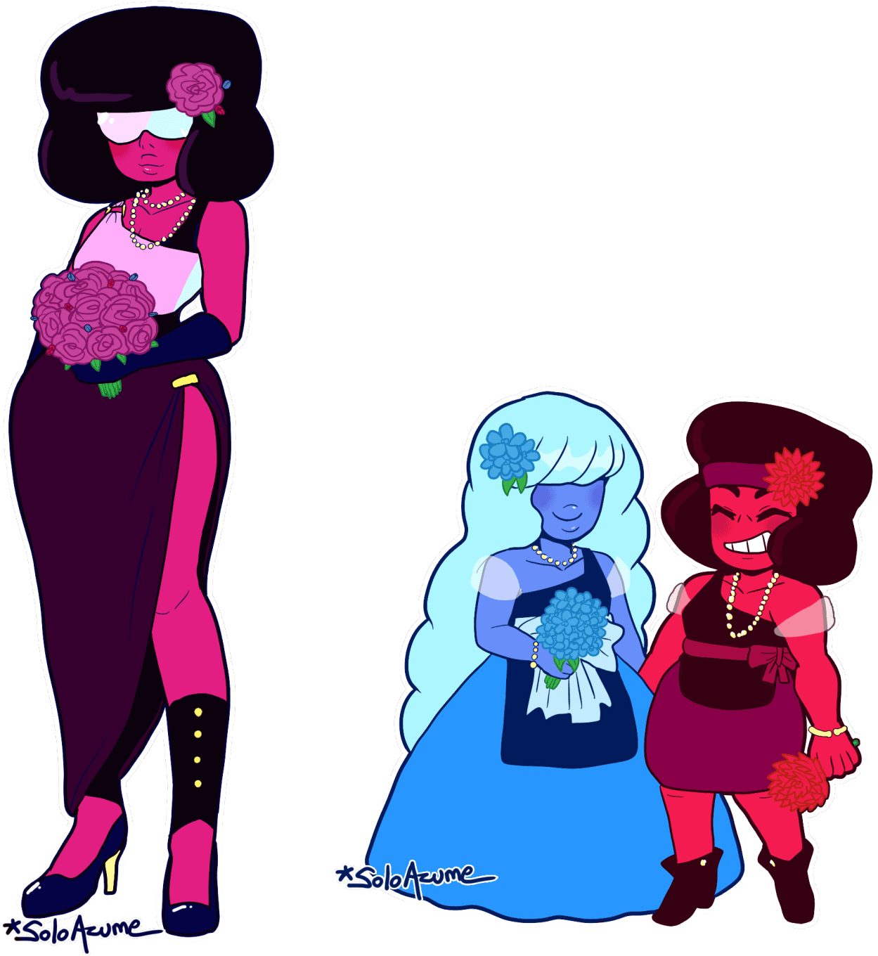 Garnet Fusion Formal - Steven Universe Ruby And Sapphire Wedding - Free Transparent PNG Clipart Images Download. - Transparent PNG Free Download | PNGio