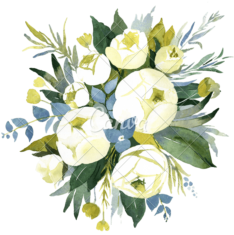 Floral Wedding Bouquet With Roses - Wedding - Free Transparent PNG Clipart Images Download. - Transparent PNG Free Download | PNGio