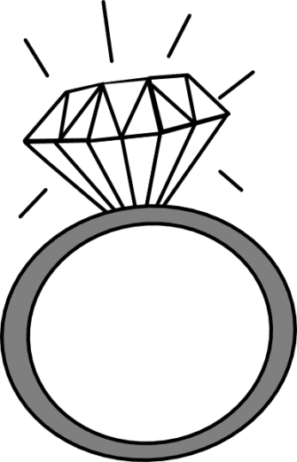 Silver Clipart Black And White - Wedding Ring Clipart - Free Transparent PNG Clipart Images Download. - Transparent PNG Free Download | PNGio