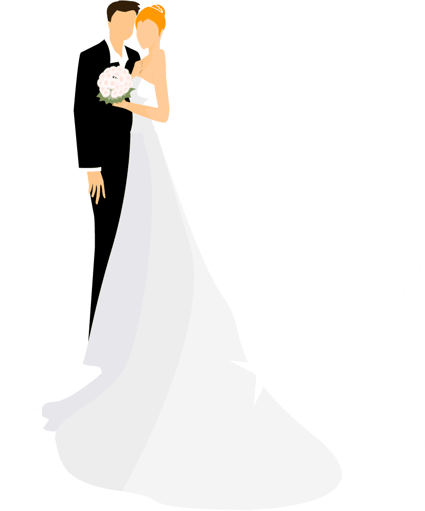 Wedding Couples, Grooms, Brides, Boyfriends, Bride, - Wedding Vector - Free Transparent PNG Clipart Images Download. - Transparent PNG Free Download | PNGio