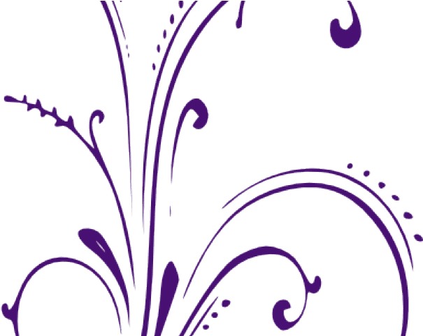 Mauve Clipart Scroll - Purple Wedding Clip Art - Free Transparent PNG Clipart Images Download. - Transparent PNG Free Download | PNGio