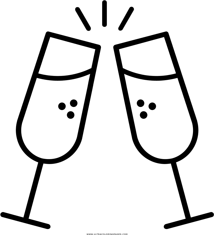 New Years Eve Coloring Page - Transparent Wedding Reception Clipart - Free Transparent PNG Clipart Images Download. - Transparent PNG Free Download | PNGio