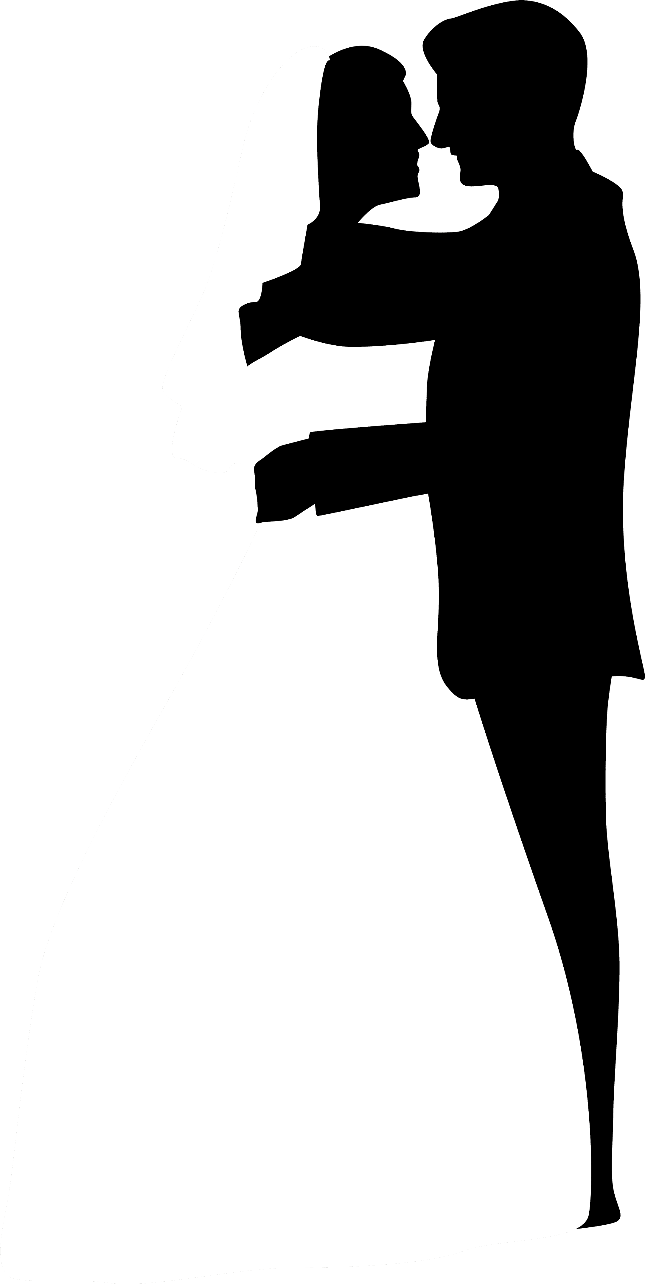 Wedding Couple Silhouettes Clip Art - Couple Clipart Transparent - Free Transparent PNG Clipart Images Download. - Transparent PNG Free Download | PNGio