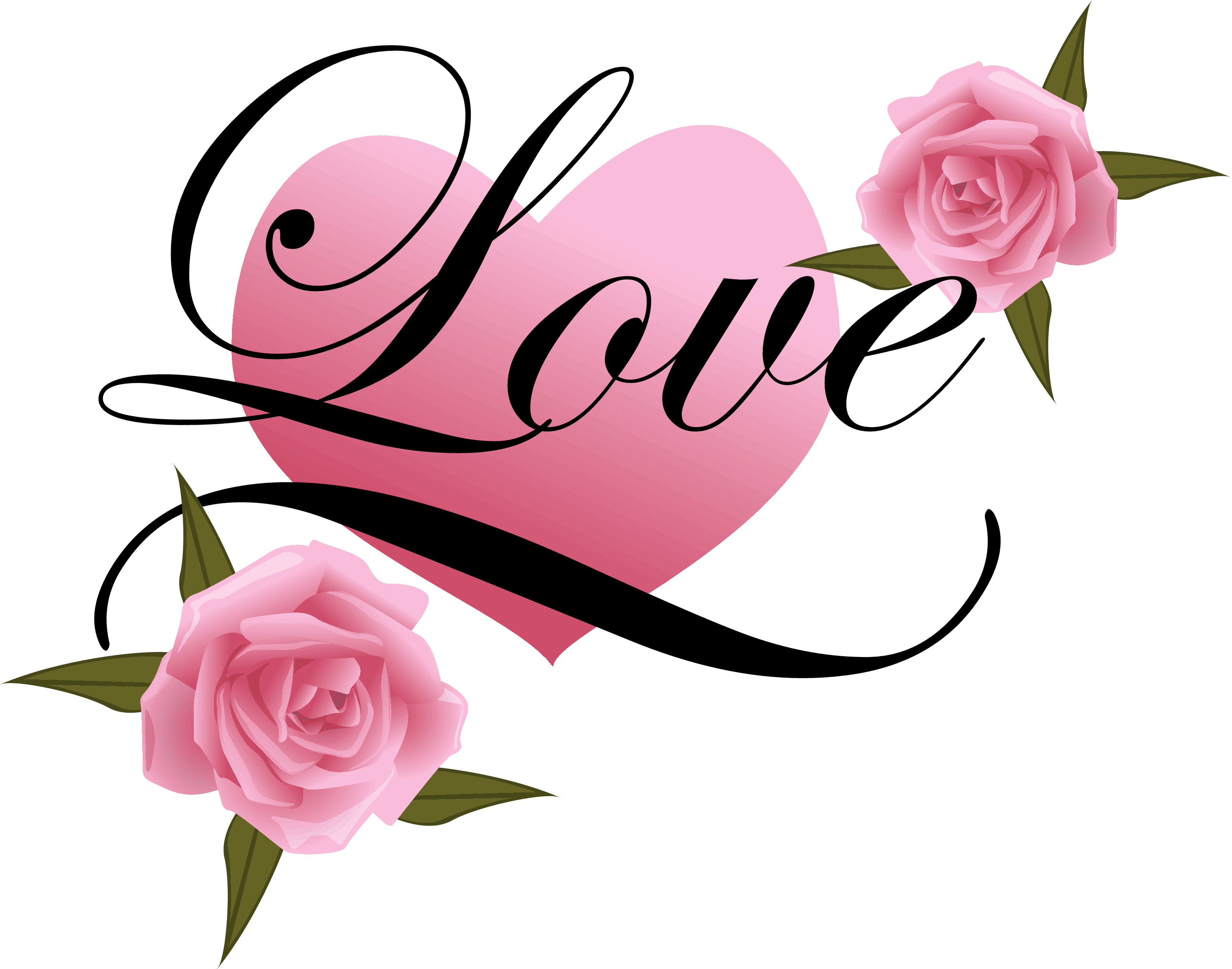 Wedding Couple Clipart Png - Love Heart With Rose - Free Transparent PNG Clipart Images Download. - Transparent PNG Free Download | PNGio