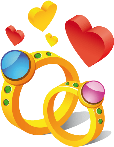 Wedding Ring Clip Art Pictures Free Clipart Images - Cute Stickers For Whatsapp - Free Transparent PNG Clipart Images Download. - Transparent PNG Free Download | PNGio