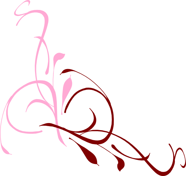 8 Best Images Of Pink Wedding Floral Corner Borders - Pink Floral Swirl Vector - Free Transparent PNG Clipart Images Download. - Transparent PNG Free Download | PNGio