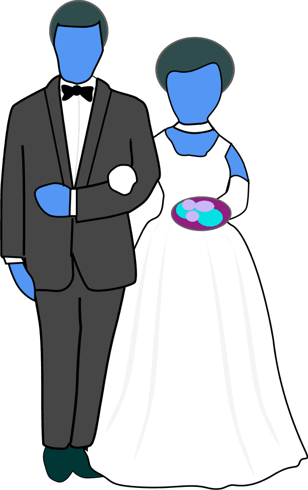 Vector Clip Art - Bride And Groom Clipart - Free Transparent PNG Clipart Images Download. - Transparent PNG Free Download | PNGio