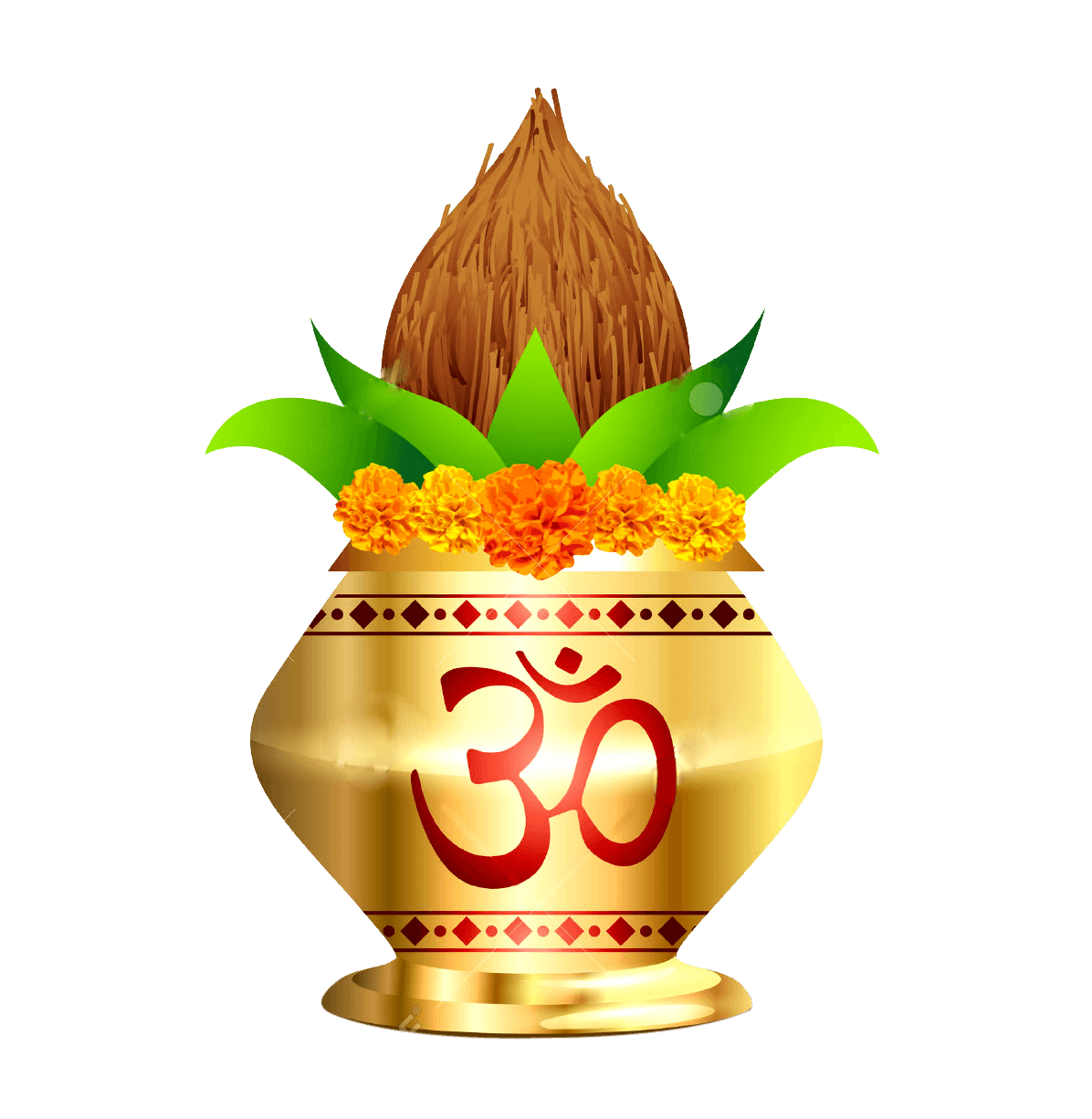 Indian Wedding Clipart Colour Png - Kalash Vector Free Download - Free Transparent PNG Clipart Images Download. - Transparent PNG Free Download | PNGio