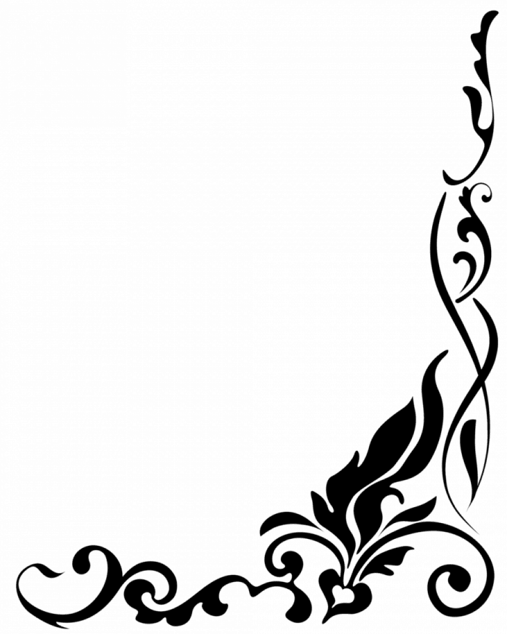 Hd Clip Art For Indian Wedding Clipart Best Design - Black And White Floral Border Png - Free Transparent PNG Clipart Images Download. - Transparent PNG Free Download | PNGio