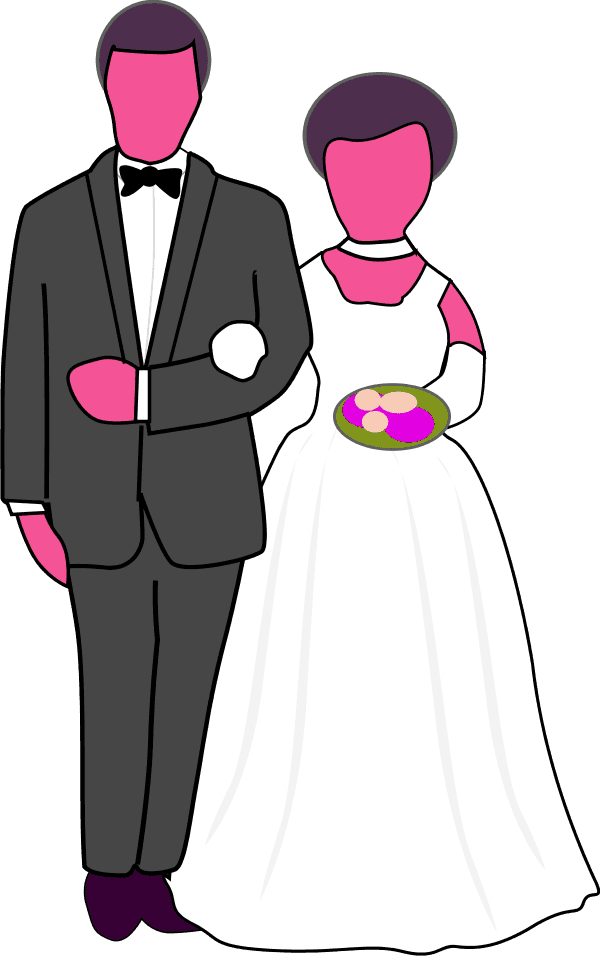 Vector Clip Art - Bride And Groom Clipart - Free Transparent PNG Clipart Images Download. - Transparent PNG Free Download | PNGio