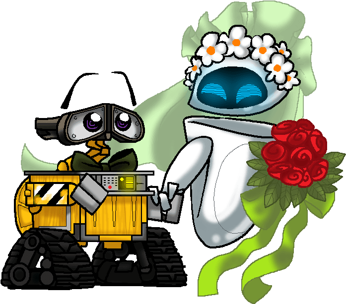 E And Eve's Wedding Day By Purplerage9205 - Wall-e - Free Transparent PNG Clipart Images Download. - Transparent PNG Free Download | PNGio