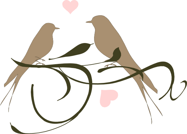 Wedding Birds Clipart Love Clip Art At Clker Com Vector - Clip Art Love Birds - Free Transparent PNG Clipart Images Download. - Transparent PNG Free Download | PNGio