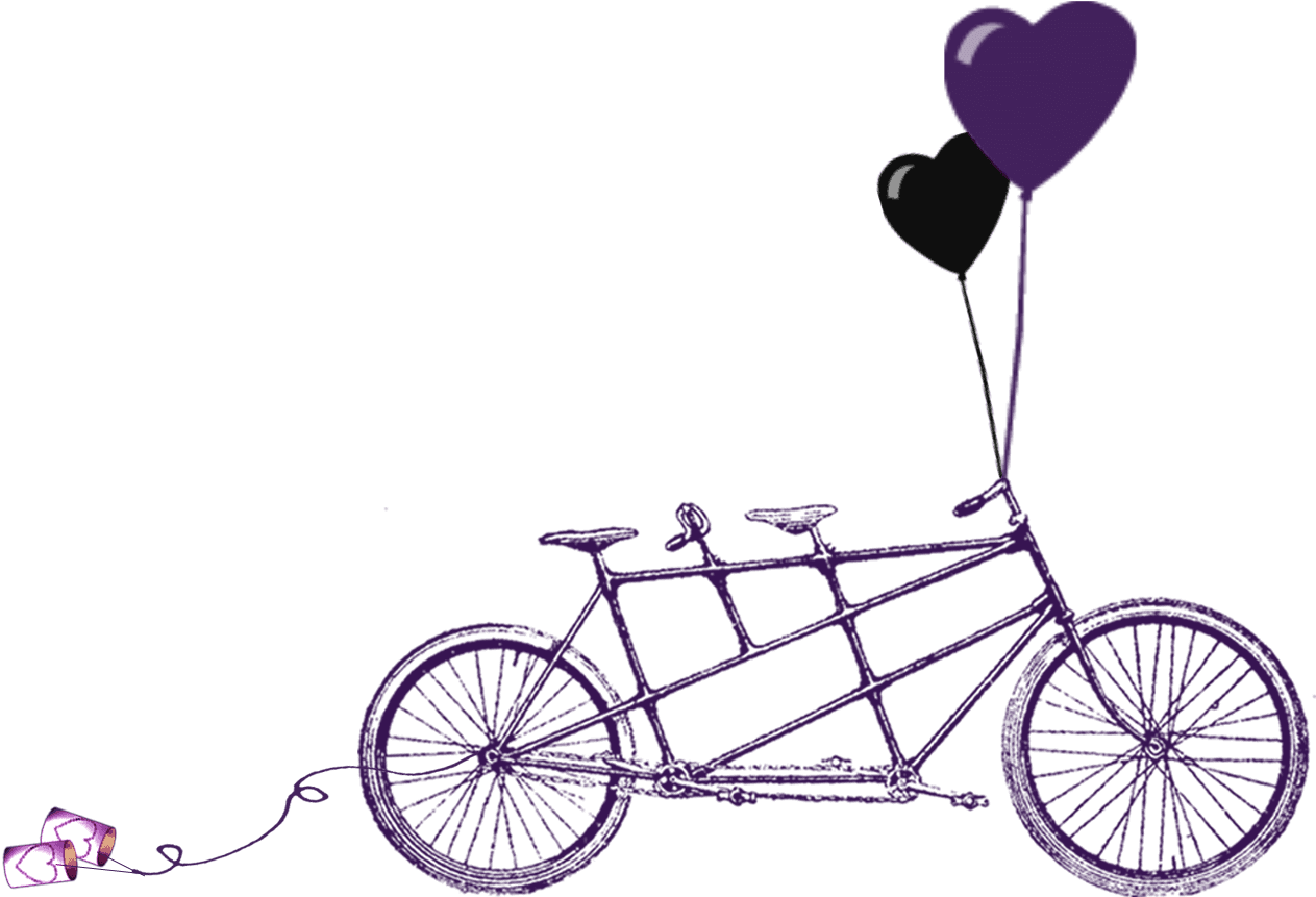 Rustic Wedding Clipart Download Free Clipart - Tandem Bicycle Clip Art - Free Transparent PNG Clipart Images Download. - Transparent PNG Free Download | PNGio