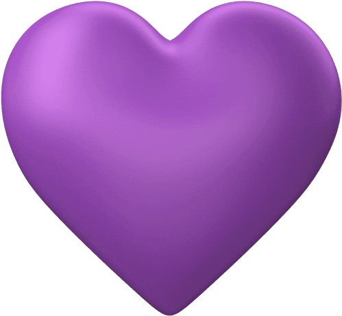 Purple Wedding Heart Clip Art - Purple Heart No Background - Free Transparent PNG Clipart Images Download. - Transparent PNG Free Download | PNGio