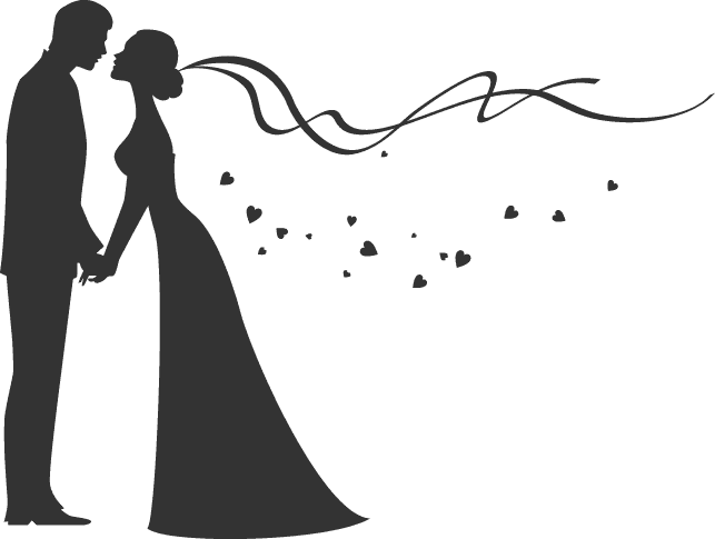 Wedding Png - Bride And Groom Silhouette - Free Transparent PNG Clipart Images Download. - Transparent PNG Free Download | PNGio