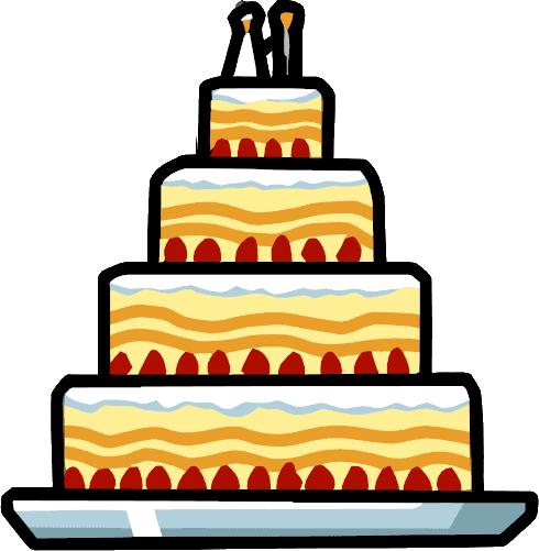 Wedding Cake - Scribblenauts Cake - Free Transparent PNG Clipart Images Download. - Transparent PNG Free Download | PNGio