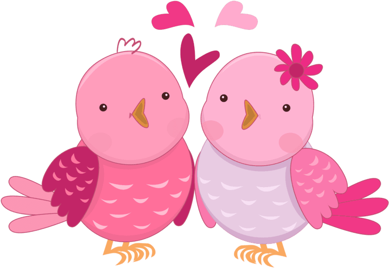 Pink In Love Birds Clipart Oh My Fiesta Wedding - Clip Art - Free Transparent PNG Clipart Images Download. - Transparent PNG Free Download | PNGio