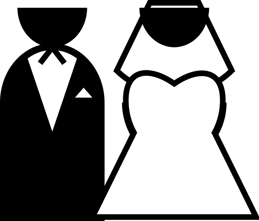 Wedding Vector Graphics 14, - Bride And Groom Cartoon - Free Transparent PNG Clipart Images Download. - Transparent PNG Free Download | PNGio