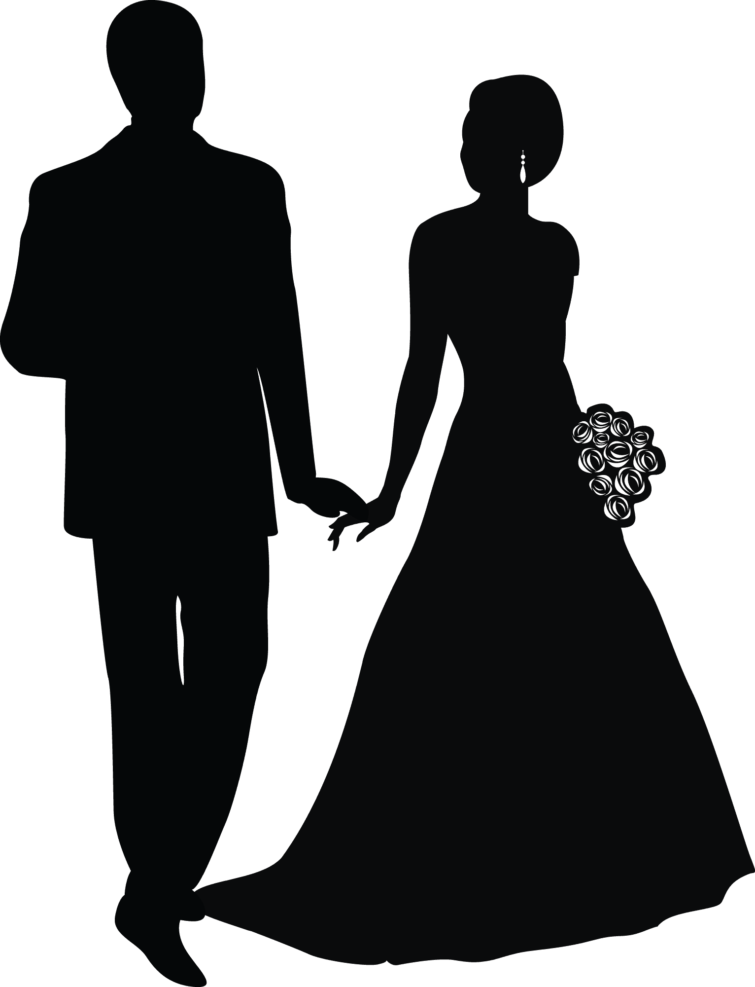 Doodle Art, Wedding Cards, Grooms, Colouring, Cardmaking, - Wedding Cake Topper Silhouette Groom And Bride, Acrylic - Free Transparent PNG Clipart Images Download. - Transparent PNG Free Download | PNGio