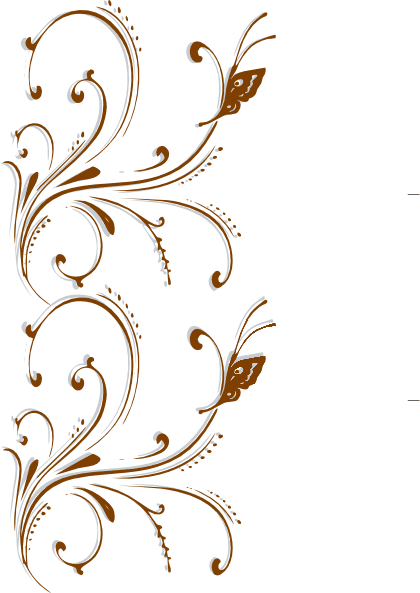 Fancy Wedding Border Png Transpa Images Clip Art - Write Here Notebooks: Butterfly Notebook/journal/diary - Free Transparent PNG Clipart Images Download. - Transparent PNG Free Download | PNGio