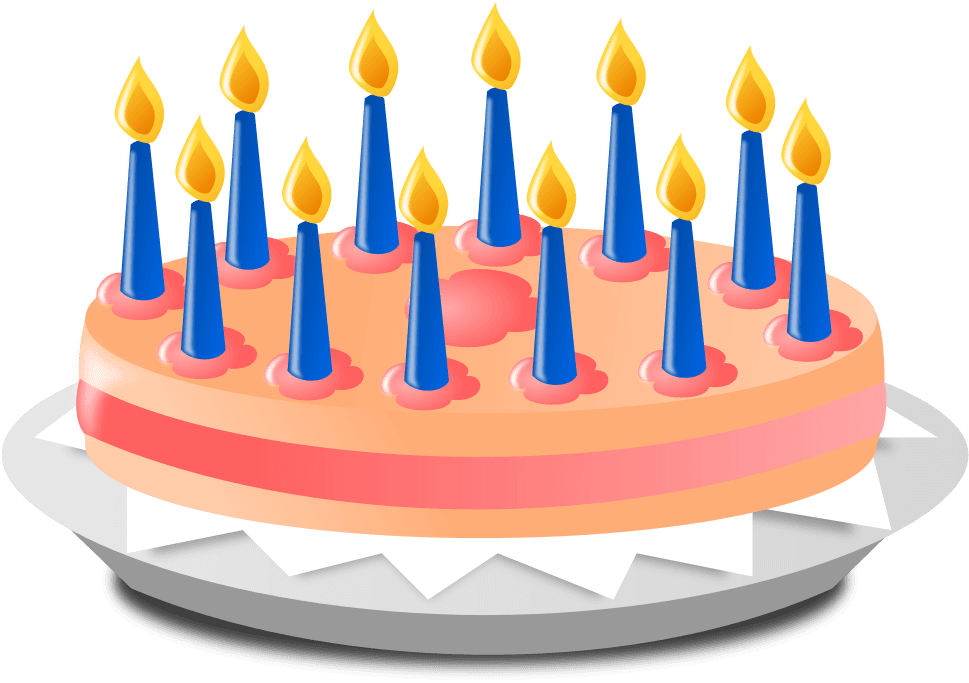 Pin Anniversary Clipart Royalty Free Wedding Clip Art - Birthday Cake With 13 Candles On It Clipart - Free Transparent PNG Clipart Images Download. - Transparent PNG Free Download | PNGio