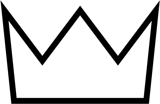 Black Crown Clipart - Three Point Crown Tattoo - Free Transparent PNG Clipart Images Download. - Transparent PNG Free Download | PNGio