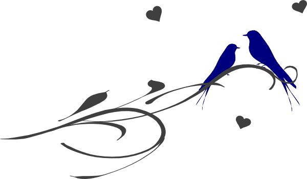 Love Birds On A Branch Clip Art Vector Clip Art Online - Love Birds Tattoos - Free Transparent PNG Clipart Images Download. - Transparent PNG Free Download | PNGio