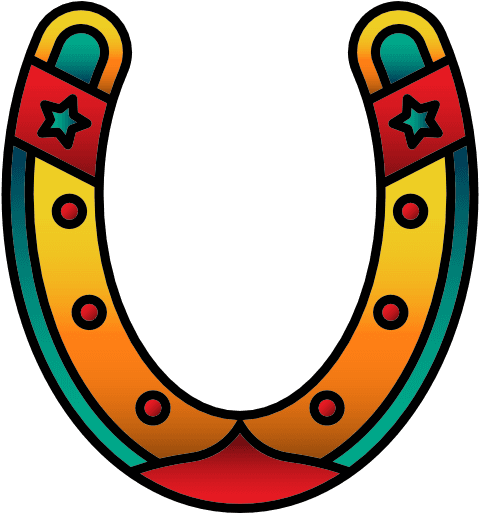 Size - Horseshoe Old School Tattoo - Free Transparent PNG Clipart Images Download. - Transparent PNG Free Download | PNGio