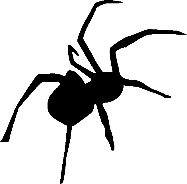 Glitter Clipart Spider - Spider Tattoo Stencil - Free Transparent PNG Clipart Images Download. - Transparent PNG Free Download | PNGio