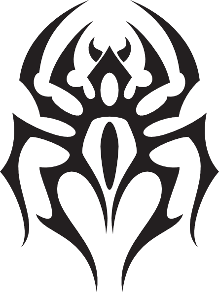 Tribal Spider Tattoo Design - Free Transparent PNG Clipart Images Download. - Transparent PNG Free Download | PNGio