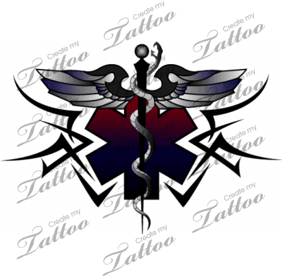 Ems Tattoo, I Would Definitely Consider This One - Medical Tribal Tattoo Designs - Free Transparent PNG Clipart Images Download. - Transparent PNG Free Download | PNGio