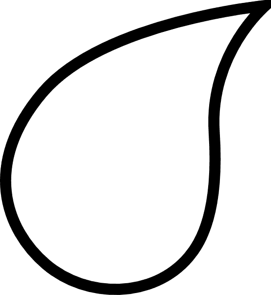 Teardrop Outline Transparent Fill Thick Clip Art - Tear Drop Tattoo Png - Free Transparent PNG Clipart Images Download. - Transparent PNG Free Download | PNGio