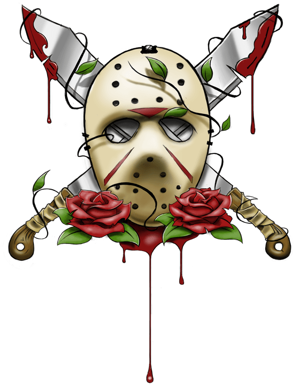 Horror Clipart Casper - Jason Mask Tattoo Designs - Free Transparent PNG Clipart Images Download. - Transparent PNG Free Download | PNGio