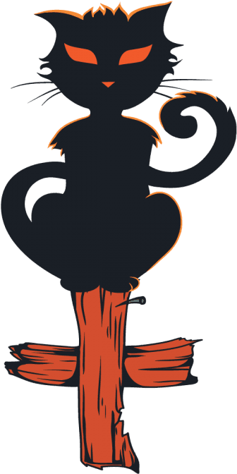 Halloween Cat Pics - Halloweent Tattoo Png Transparent - Free Transparent PNG Clipart Images Download. - Transparent PNG Free Download | PNGio