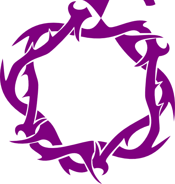 Purple Thorns Clip Art - Crown Of Thorns Tattoo - Free Transparent PNG Clipart Images Download. - Transparent PNG Free Download | PNGio