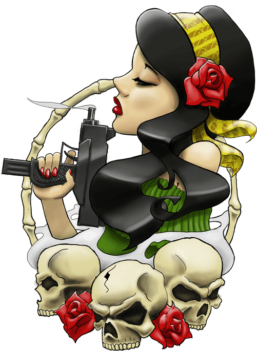 Ghetto Gypsy Head Tattoo By Artisticrender - Traditional Tattoo Png - Free Transparent PNG Clipart Images Download. - Transparent PNG Free Download | PNGio