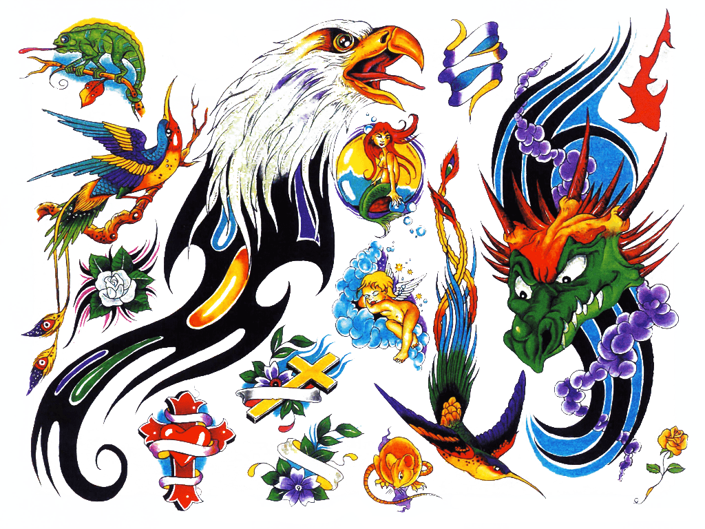 Colour - Color Tattoos Design - Free Transparent PNG Clipart Images Download. - Transparent PNG Free Download | PNGio