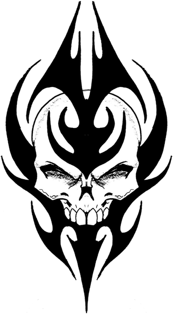 Tribal Skull - Tribal Skull Tattoo Designs - Free Transparent PNG Clipart Images Download. - Transparent PNG Free Download | PNGio