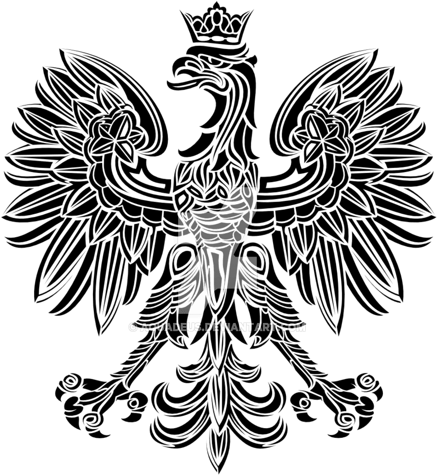 Tribal Polish Eagle By Aquadeus - Polish Eagle Tattoo Designs - Free Transparent PNG Clipart Images Download. - Transparent PNG Free Download | PNGio