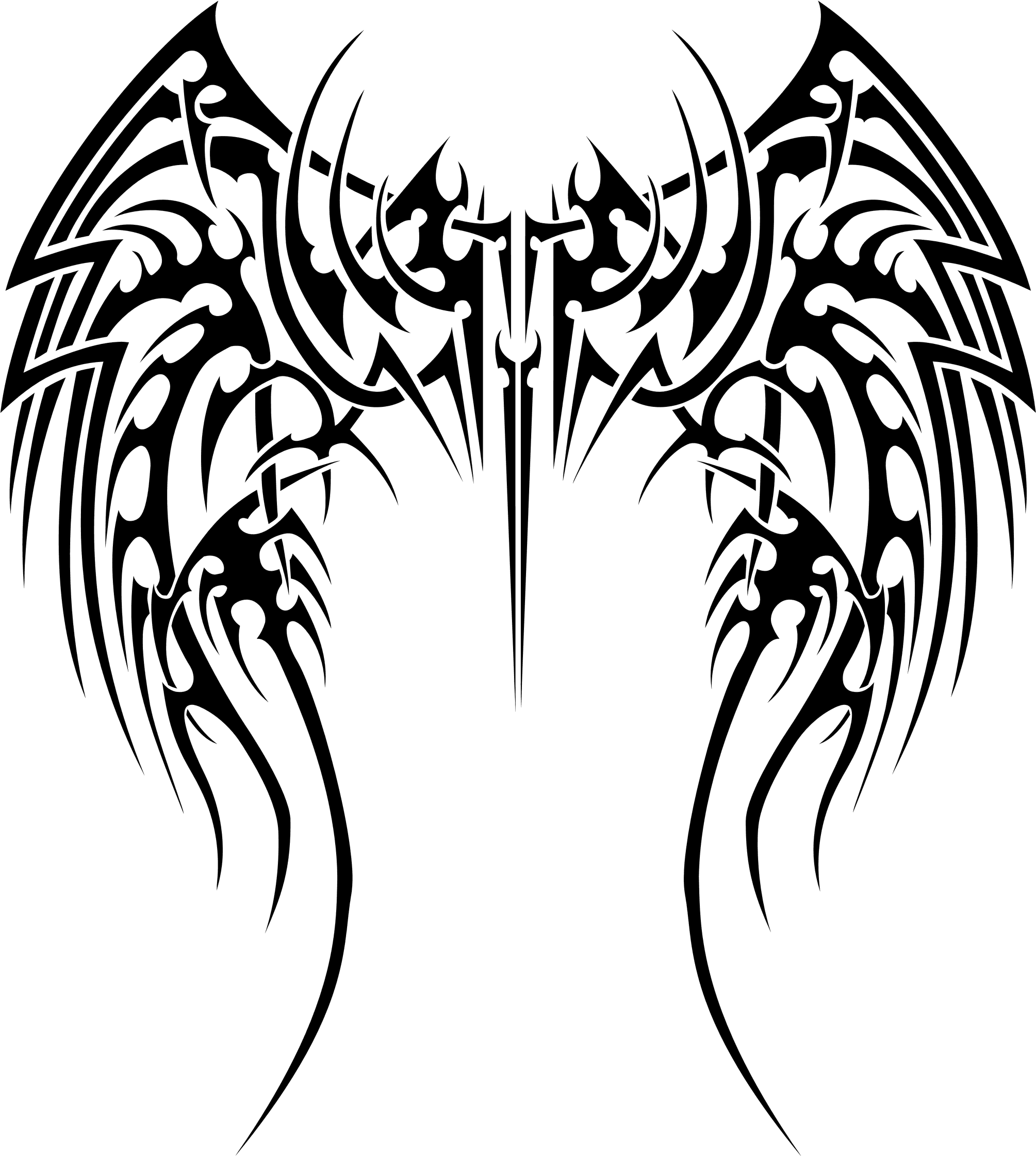 Wings - Tribal Tattoo Designs Wings - Free Transparent PNG Clipart Images Download. - Transparent PNG Free Download | PNGio