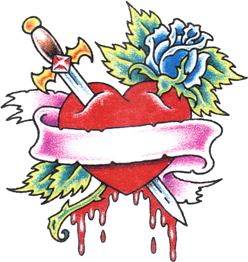 Gallery For Hearts And Roses Tattoos - Rose And Heart Tattoo Designs - Free Transparent PNG Clipart Images Download. - Transparent PNG Free Download | PNGio