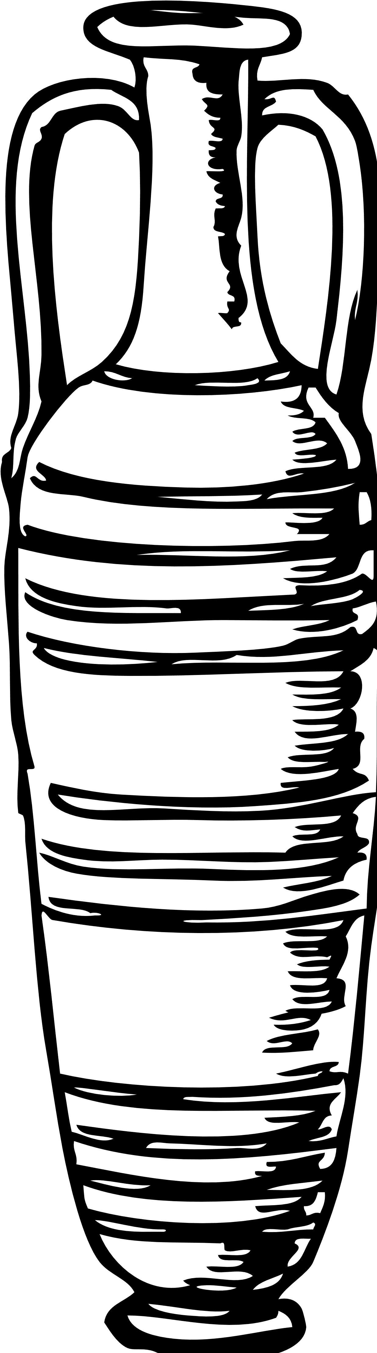 Amphora Black White Line Art Tatoo Tattoo - Tattoo - Free Transparent PNG Clipart Images Download. - Transparent PNG Free Download | PNGio