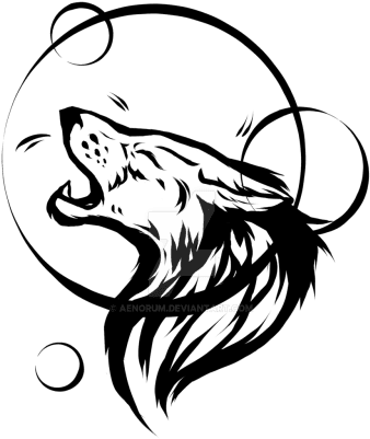 Howling - Wolf Tattoo Transparent - Free Transparent PNG Clipart Images Download. - Transparent PNG Free Download | PNGio