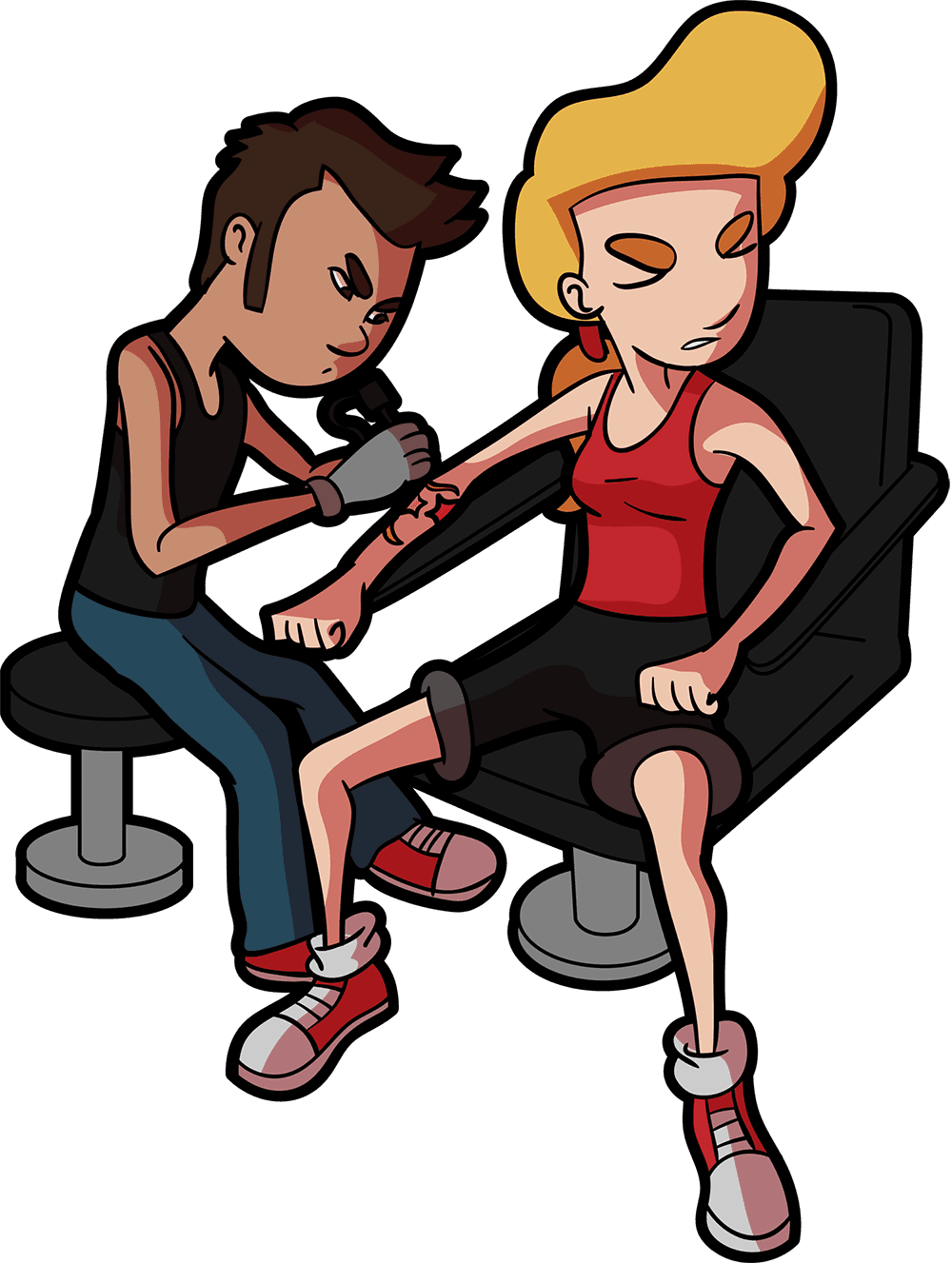 Exceptional Tattoo Designs Will Definitely Influence - Getting A Tattoo Cartoon - Free Transparent PNG Clipart Images Download. - Transparent PNG Free Download | PNGio