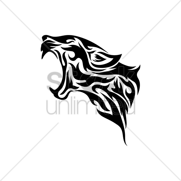 Angry Tribal Leopard Head Tattoo Design - Tribal Cheetah Tattoo Designs - Free Transparent PNG Clipart Images Download. - Transparent PNG Free Download | PNGio