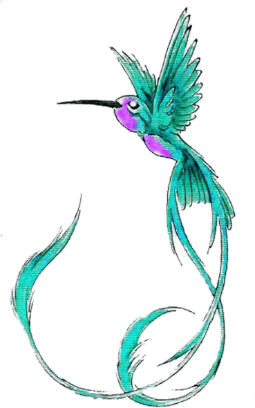Butterfly With Flowers Tattoo Design Photo - Hummingbird Tattoo Designs Free - Free Transparent PNG Clipart Images Download. - Transparent PNG Free Download | PNGio