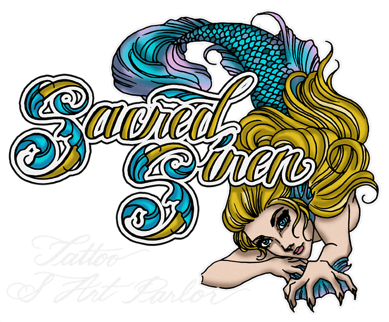 Sacred Siren Tattoo & Art Paror Logo - Sacred Siren Tattoo & Art Parlor - Free Transparent PNG Clipart Images Download. - Transparent PNG Free Download | PNGio