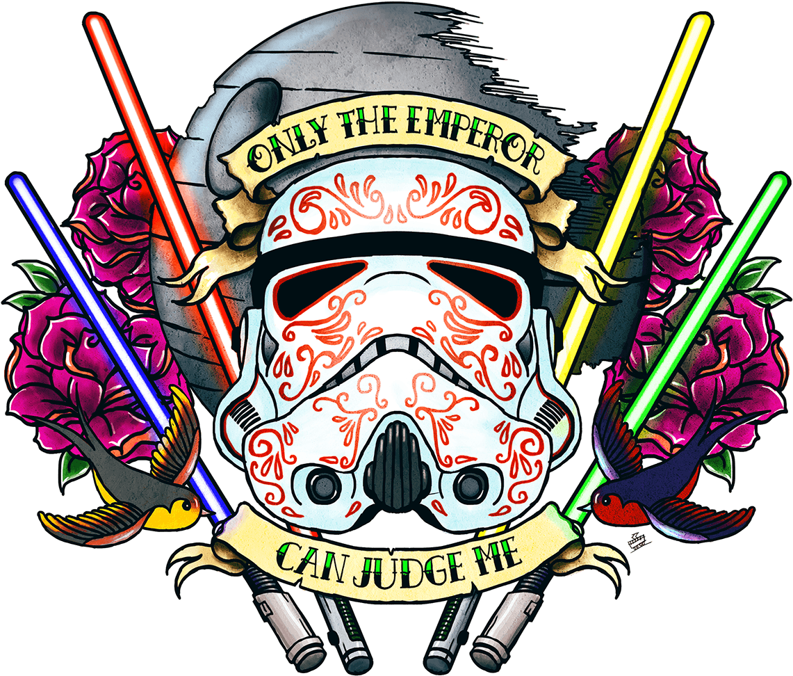 Stormtrooper Tattoo - Star Wars Chest Tattoo - Free Transparent PNG Clipart Images Download. - Transparent PNG Free Download | PNGio