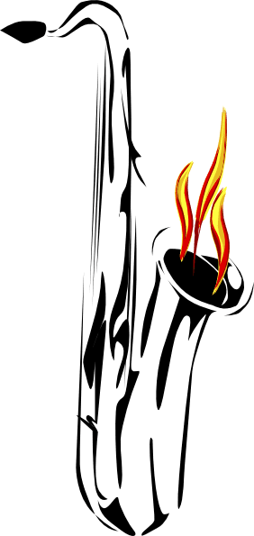 Saxophone Stylized Tattoo - Free Transparent PNG Clipart Images Download. - Transparent PNG Free Download | PNGio