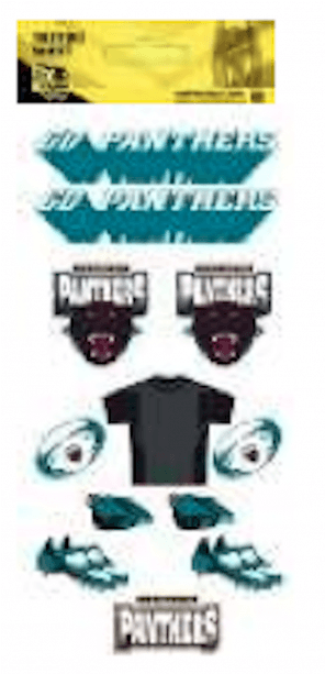 Penrith Panthers Nrl Temporary Team Tattoos - Melbourne Storm Nrl Temporary Team Tattoo Sheet - Free Transparent PNG Clipart Images Download. - Transparent PNG Free Download | PNGio